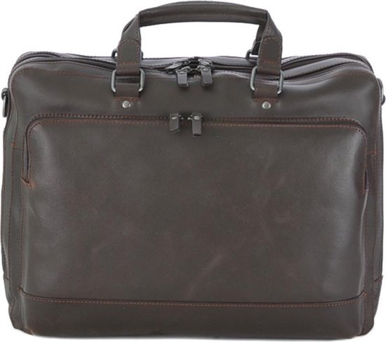 Sac à Dos Leonhard Heyden Dakota - Cuir Noir - Sac Ordinateur Portable - Neuf