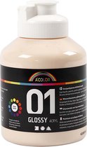 A-color Glossy acrylverf, beige, 01 - glossy, 500 ml