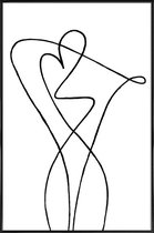 JUNIQE - Poster met kunststof lijst San Remo -20x30 /Wit & Zwart