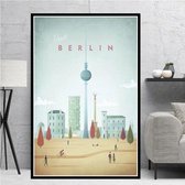 Berlin Minimalist Poster - 40x50cm Canvas - Multi-color