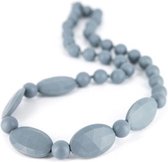 Lollipops & More Bijtketting Licorice 85 Cm Silicone Grijs