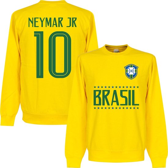 Brazilië Neymar JR 10 Team Sweater - Geel - Kinderen - 104