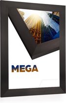 40x50cm Aluminium Wissellijst - 40 mm - type Mega - Geborsteld Zwart