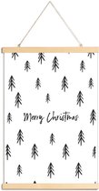 JUNIQE - Posterhanger A Perfect Christmas -30x45 /Wit & Zwart