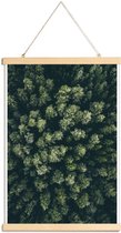 JUNIQE - Posterhanger Bos - luchtfotografie -40x60 /Groen