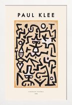 JUNIQE - Poster in houten lijst Klee - Comedians' Handbill -20x30