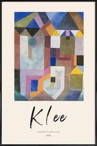 JUNIQE - Poster in kunststof lijst Klee - Colorful Architecture -30x45