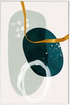JUNIQE - Poster met kunststof lijst Crescendo gouden -20x30 /Goud &