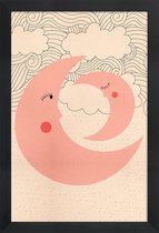 JUNIQE - Poster in houten lijst Sweet Dreams -60x90 /Roze