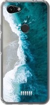 6F hoesje - geschikt voor Google Pixel 3a -  Transparant TPU Case - Beach all Day #ffffff