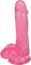 Dildo Met Ballen 15 CM - Cherry Ice