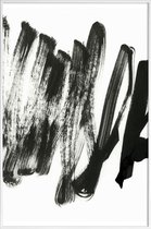 JUNIQE - Poster met kunststof lijst Black On White -13x18 /Wit & Zwart