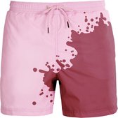 SEA'SONS - Zwembroek Heren - Kleurveranderend - Sneldrogend - Rood - Maat S (SEASONS - Kleur veranderend)