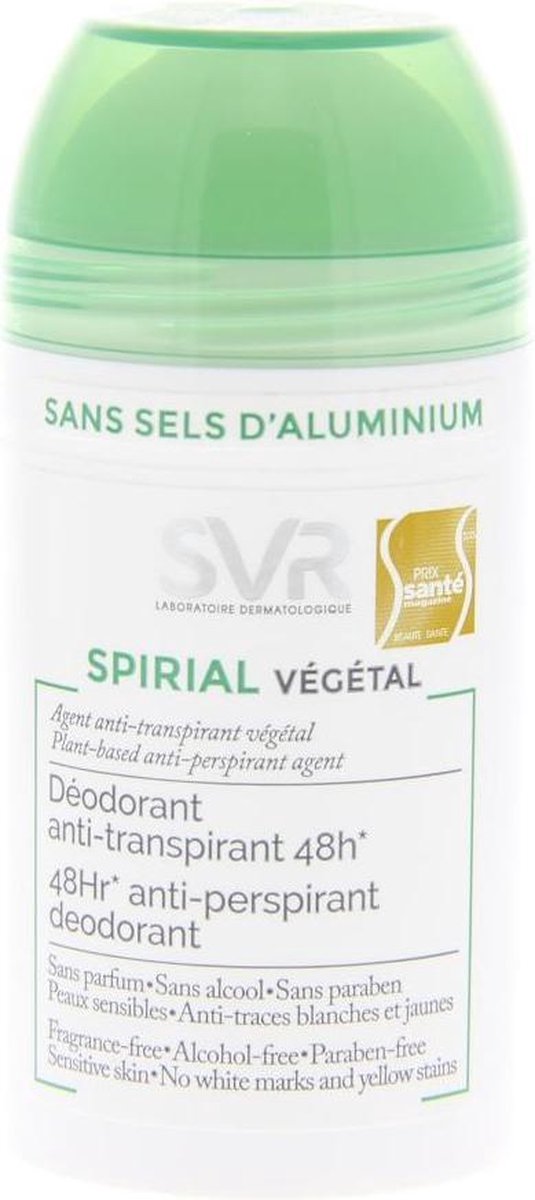 Goedkoopste SVR Deodorant Spirial Déodorant Anti-Transpirant Végétal Roll-on