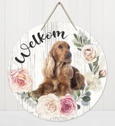 Welkom - Engelse Cockerspaniël | Muurdecoratie - Bordje Hond