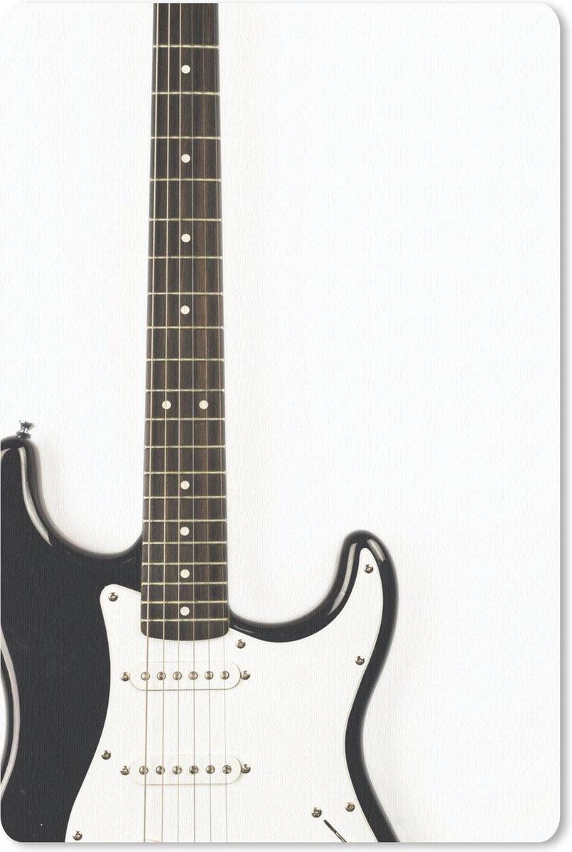 Muismat Elektrische gitaar - Het middenstuk van een elektrische gitaar muismat rubber - 40x60 cm - Muismat met foto