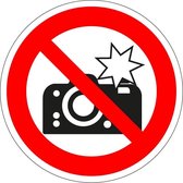 Verboden te flitsen sticker 200 mm