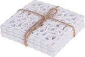 Excellent Houseware Onderzetters 90x90x5mm 4 delig