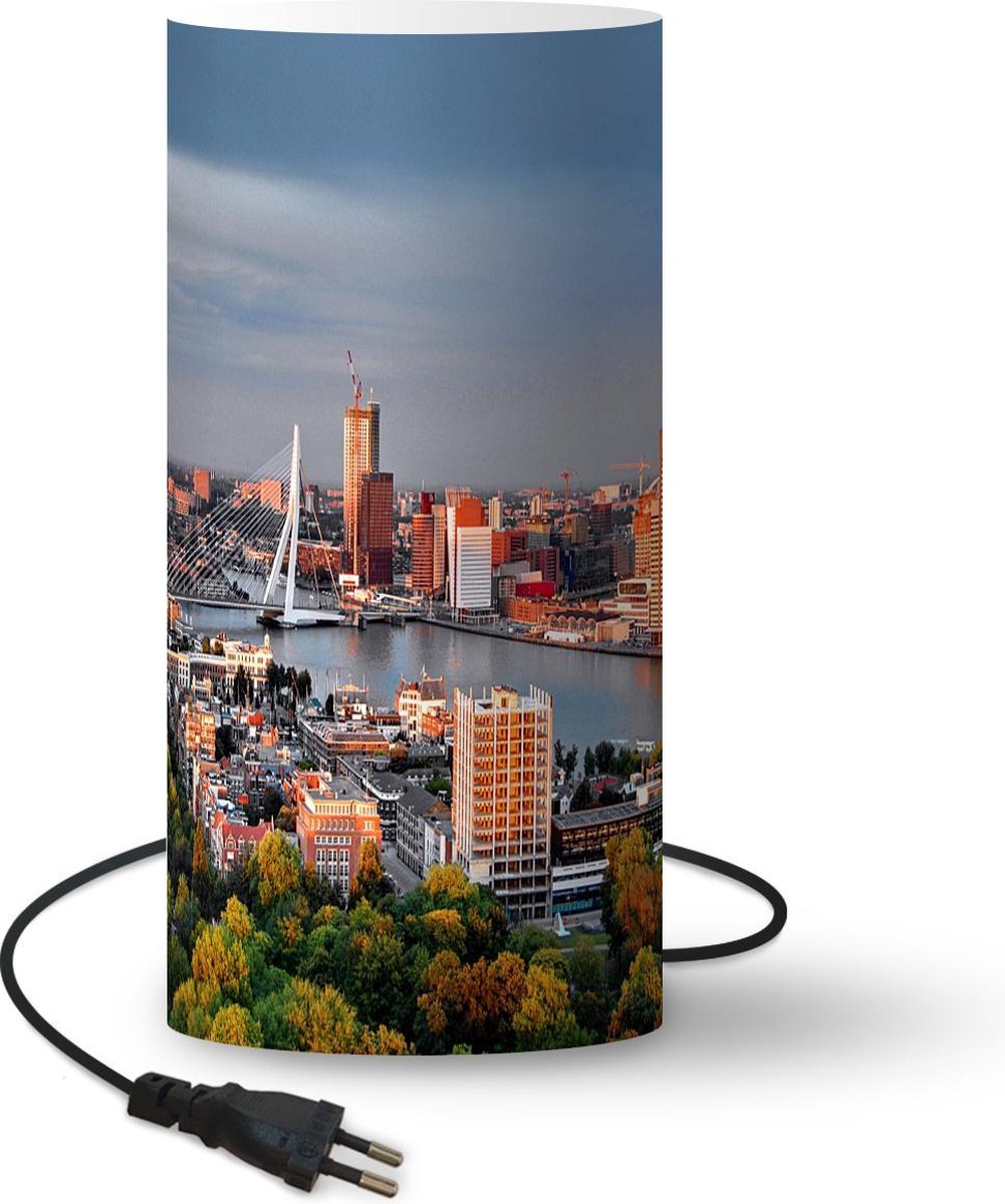 Lamp Rotterdam Rotterdam skyline met Erasmusbrug 54 cm