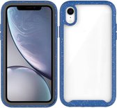 Voor iPhone XR Shockproof Starry Sky PC + TPU beschermhoes (blauw)