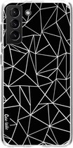 Casetastic Samsung Galaxy S21 Plus 4G/5G Hoesje - Softcover Hoesje met Design - Abstraction Outline Print