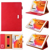 Voor iPad mini 1/2/3/4/5 Zakelijke stijl Horizontale flip lederen hoes met houder & kaartsleuf & fotolijst & portemonnee & draagriem & slaap- / wekfunctie (rood)