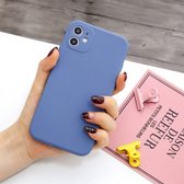 Voor iPhone 11 Pro Magic Cube Frosted Silicone Shockproof Full Coverage Beschermhoes (Blauw)
