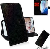 Voor Galaxy S20 Effen Hyun Color Magnetic Attraction Horizontaal Flip Leather Case met Lanyard, Support Holder & Card Slot & Wallet (Zwart)