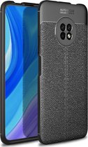 Voor Huawei Enjoy 20 Pro Litchi Texture TPU schokbestendig hoesje (zwart)