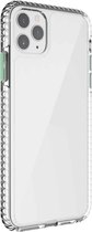 2-in-1 ultraheldere schokbestendige pc + TPU-hoes met verwijderbare kleurknop voor iPhone 11 Pro (groen)
