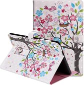 Voor Lenovo Tab M10 Plus TB-X606F 3D Geschilderd Patroon Horizontale Flip Leren Case met Houder & Kaartsleuven & Portemonnee & Slaap / Wekfunctie (Meisje Onder De Boom)