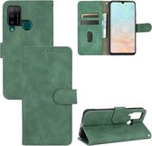 Voor DOOGEE N20 Pro Effen Kleur Huidgevoel Magnetische Gesp Horizontale Flip Kalfsstructuur PU Lederen Case met Houder & Kaartsleuven & Portemonnee (Groen)