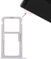 SIM-kaartvak + SIM-kaartvak / Micro SD-kaart voor Huawei P9 Plus (wit)