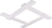 LED Plafondlamp - Plafondverlichting - Iona Balfy - 20W - Natuurlijk Wit 4000K - Vierkant - Mat Wit - Aluminium
