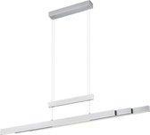 LED Hanglamp - Iona Trojan - 54W - Aanpasbare Kleur - Rechthoek - Mat Nikkel - Aluminium