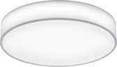 LED Plafondlamp - Plafondverlichting - Iona Lanago - 40W - Aanpasbare Kleur - Rond - Mat Wit - Textiel