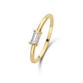 Isabel Bernard Baguette Mirrell 14 karaat gouden ring - Goudkleurig