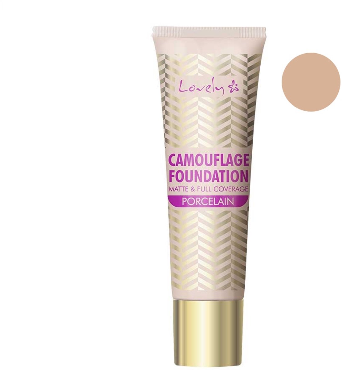 Lovely - Camouflage Foundation Matt & Full Coverage Covering Face Primer 1 Porcelain 25G