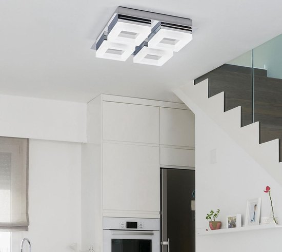 Lindby Deckenlampe Amilia (spritzwassergeschützt (Modern) aus Metall (2 flammig, E27) - Bad