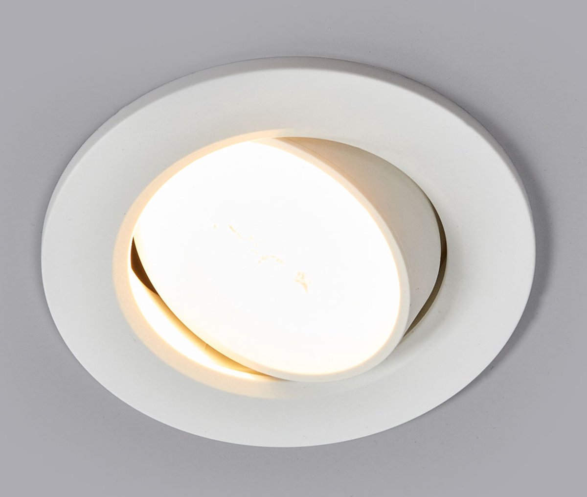 Arcchio - LED downlight - 1licht - aluminium, kunststof - H: 6 cm - wit - Inclusief lichtbron