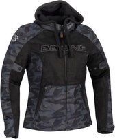 Bering Spirit Lady Black Camo Textile Motorcycle Jacket T3