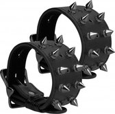 Ouch! Skulls and Bones - Handcuffs with Spikes - Black