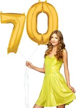 Inclusief helium Ballonnen cijfers 70 gevuld.