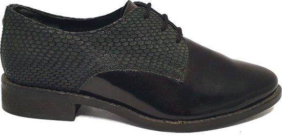 Maruti Pax Brush Off Leather Chaussures à lacets pour femmes 66129401 Imprimé noir Taille 38