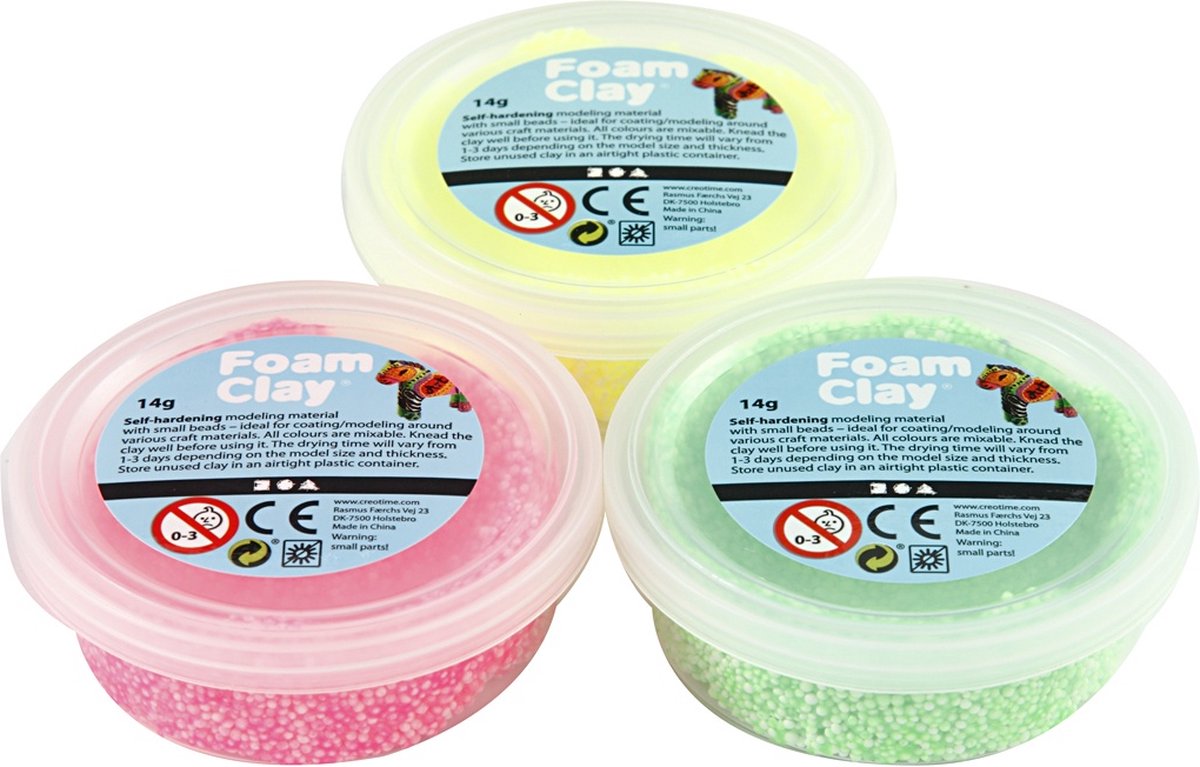 Foam Clay Creotime: 3x 14 gram