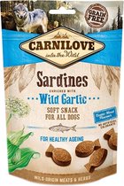 Carnilove soft snack sardines / wilde knoflook - 200 gr - 1 stuks