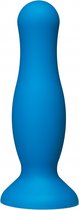 Mode - Silicone Anal Plug - 4.5 Inch - Blue