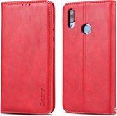 Voor Huawei Y9 2019 / Enjoy 9 Plus AZNS Retro Texture Magnetische Horizontale Flip PU Leather Case met houder & kaartsleuven & fotolijst (rood)