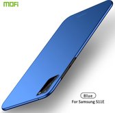 Voor Galaxy S20 MOFI Frosted PC Ultradunne harde hoes (blauw)