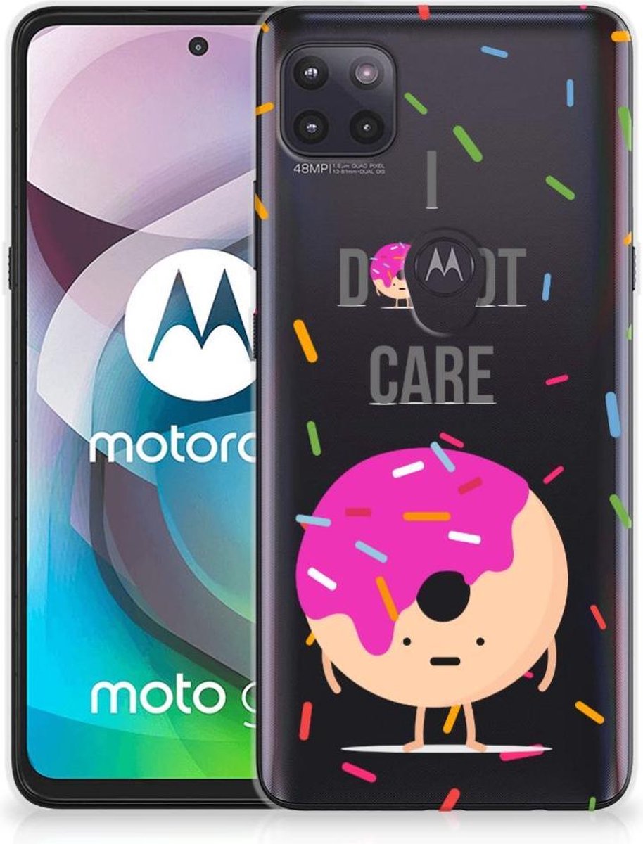 Motorola Moto G 5G Siliconen Case Donut Roze